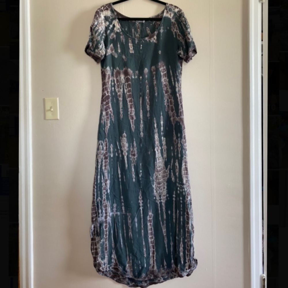 Earthbound Trading Co Tie Dye Maxi Dress